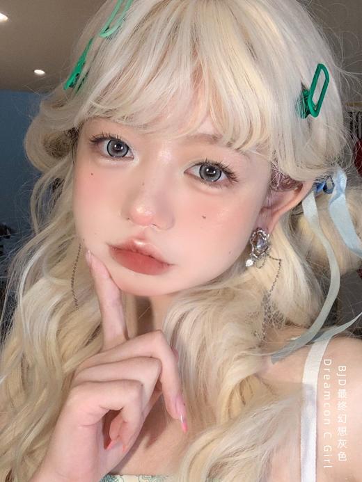 正品年抛 Dreamcon c girl系列最终幻想灰美瞳 直径14.5着色直径13.8  韩国产 商品图6