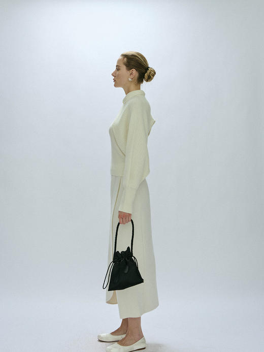 Viktoria Chan｜AW23110 Luna pearl pouch [ 白 / 黑 ] 商品图3