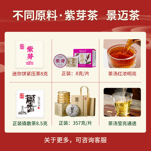 【必入尝鲜品鉴】澜沧古茶普洱茶生茶熟茶组合品鉴装-智享组合50.5g 商品图3
