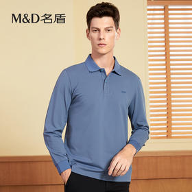 【名盾】MD名盾长袖polo衫男秋季商务休闲中青年翻领保罗衫11551