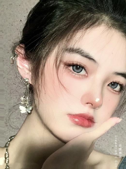 正品年抛 Dreamcon c girl系列月落银河美瞳 直径14.5着色直径13.8  韩国产 商品图4