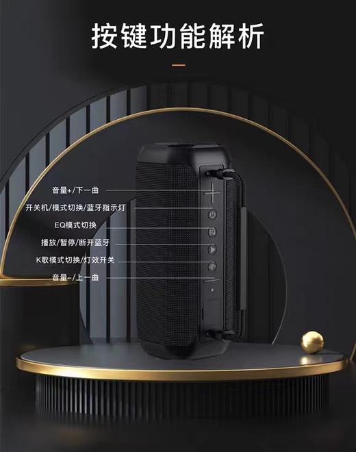 DOMIGO生活一号K歌蓝牙音响Z3+两支话筒 商品图3