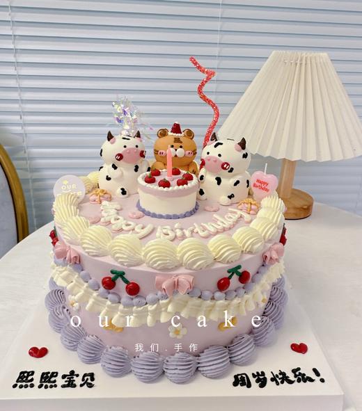 3个立体小动物复古蛋糕（小动物可改）-低糖处理无添加 商品图4