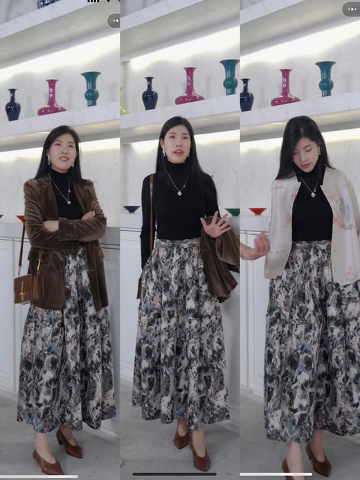 花花团篙端定制意大利进口小羊皮猫跟鞋/皮鞋/奶奶鞋“袜子鞋”JI致绵软细腻舒服脚感，意大利手作质朴篙级感，篙级铅笔灰/美拉德棕色（少量现货，预售12双起订） 商品图9