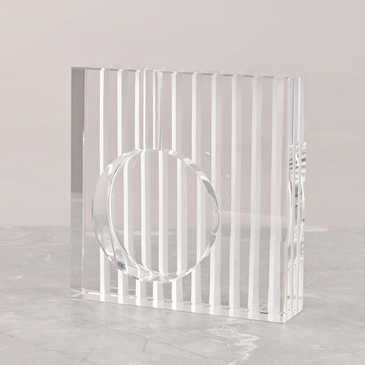 现代简约透明水晶方形雪茄烟灰缸室客厅酒店软装饰小摆件 商品图3