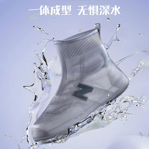 【升级防滑高弹力雨鞋】防水鞋套下雨天外穿雨靴男女款 防滑加厚耐磨儿童硅胶防雨鞋套 商品图1