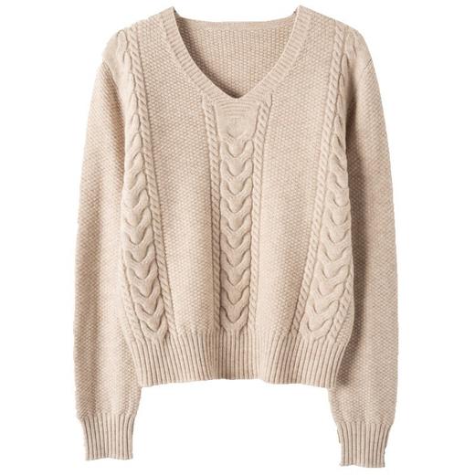 秋冬新款，今年流行针织上衣女高腰短款V领毛衣百搭针织打底衫CC-MY1002 商品图4