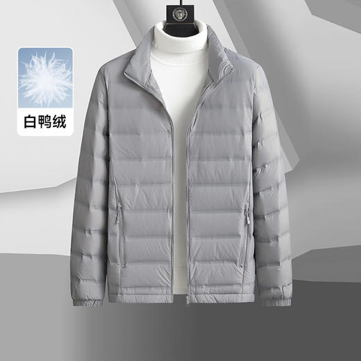 【新款DTH】大依优型大码立领羽绒服白鸭绒保暖加厚加肥加大上衣男士外套胖子 商品图5