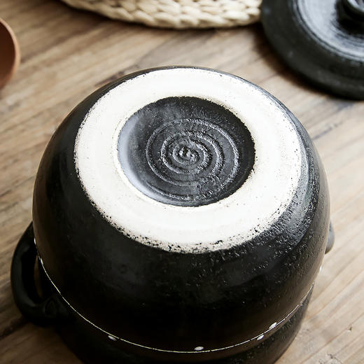 【样品清仓无原包装】万古烧小森林深型陶锅2.6L 单盖 商品图7