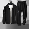 【圈】【新款DK】大依优型大码套装立领外套运动服加肥加大两件套套装休闲大号运动男上衣 商品缩略图0