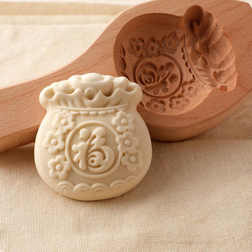 过年蒸馒头工具春节做花饽饽模子山东胶东手工馒头模具家用深花纹 商品图6