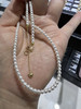 《怦然心动》正圆极光淡水AK小baby珍珠锁骨项链媲美akoya彩凛18k 商品缩略图2