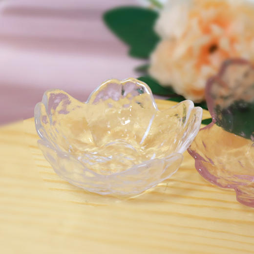 水晶桃花碟 粉色/透明色 美容耗材 碗 商品图1