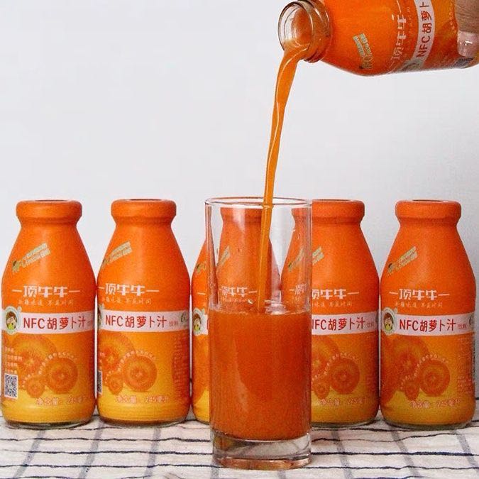 新疆NFC鲜榨胡萝卜汁245ml/瓶 *10瓶 新疆特产 新疆美食