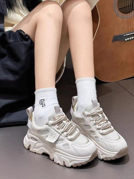 欧罗巴真皮老爹鞋2023新款厚底运动休闲鞋 商品图6