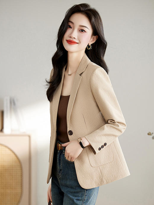 一粒扣西装小外套，时尚通勤干练帅气修身显瘦百搭HR-WY89079 商品图3