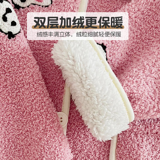 <有书独家>【儿童羊羔毛加绒睡衣】秋冬韩版卡通大儿童家居服套装 双面加绒加厚男女童睡衣套装 商品图3