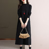 冬季长款打底连衣裙秋冬配大衣洋气针织裙过膝气质毛衣流苏长裙CC-FY-99909 商品缩略图7