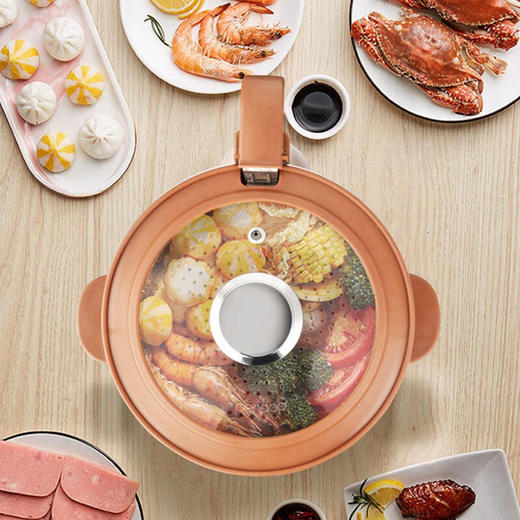 【小家电】PERIPOPperipop小派派自动升降电火锅家用多功能料理锅一体快速蒸烤煮电热锅MY1503 HF 商品图7