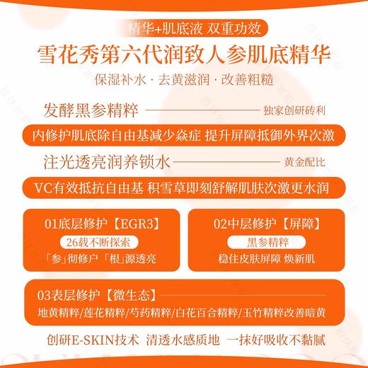 雪花秀全新第六代润致焕活人参肌底润燥精华15ml中样维稳修护祛黄提亮肤色抗老 商品图1