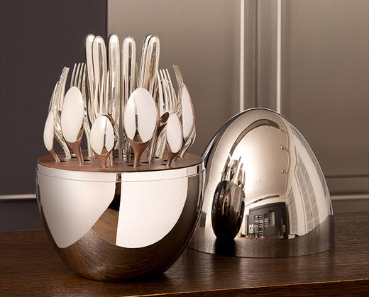 心境蛋主餐蛋镀银24件西餐正餐餐具刀叉勺 商品图1