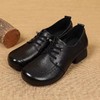 欧罗巴软底软皮复古深口单鞋牛津粗跟妈妈鞋 商品缩略图1