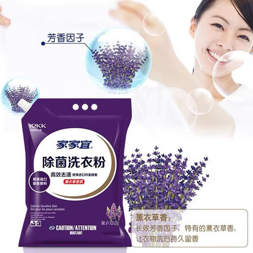 家家宜薰衣草香氛除菌洗衣粉【1kg】 商品图2