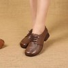 欧罗巴软底软皮复古深口单鞋牛津粗跟妈妈鞋 商品缩略图3