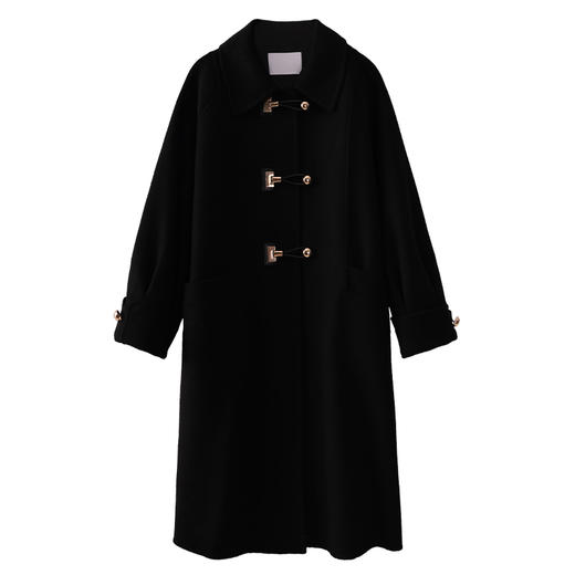 鹿向南《富家千金》单毛呢外套女2023秋季新款休闲时尚加厚大衣 商品图3