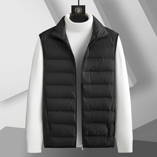 【圈】【新款DTH】大依优型大码羽绒马甲男宽松加肥加大码上衣夹克胖子男士外套坎肩背心 商品图1