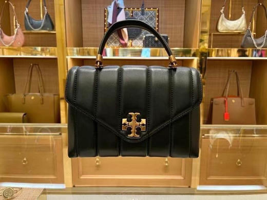 难得折扣！Tory burch TB 专柜黑金小号Kira小香风包 商品图0