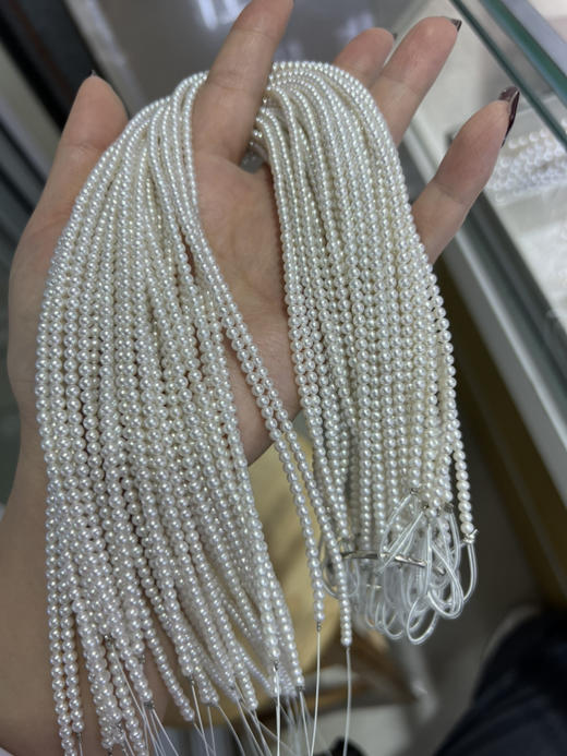 《怦然心动》正圆极光淡水AK小baby珍珠锁骨项链媲美akoya彩凛18k 商品图6