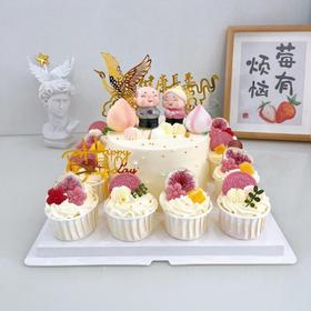 多寿多福-贺寿蛋糕