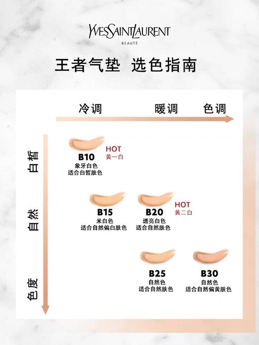 YSL圣罗兰黑皮革气垫明彩轻垫粉底液替换装 遮瑕替换芯 商品图4