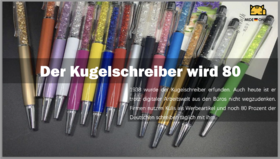 Der Kugelschreiber wird 80 - 2