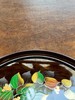 绘五彩花叶纹褐红漆茶盘，顺丰包邮 商品缩略图6
