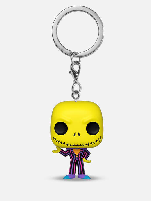 Funko POP! Keychain Jack动画迪士尼圣诞夜惊魂骷髅杰克荧光款钥匙扣 63966 商品图3