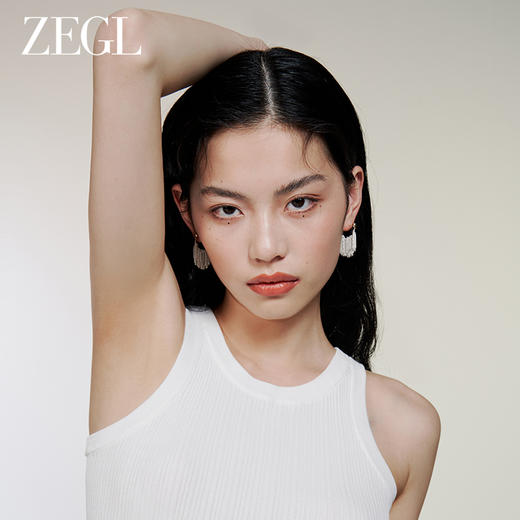 ZEGL复古金属耳环女2023年新款爆款耳钉小众设计感夏天度假风耳饰 商品图3