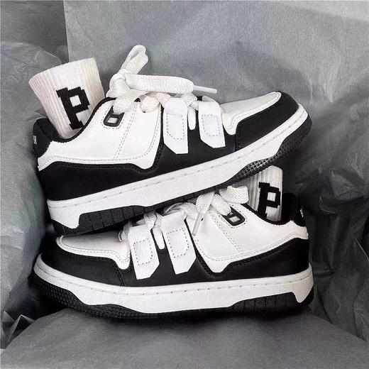 「四款配色！国潮ins风」厚底运动板鞋小众创意感情侣炸街单鞋男防滑休闲鞋 商品图2