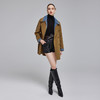 NH912斯尔丽23冬上新双面呢时尚拼接可脱卸牛仔领减龄显瘦大衣女 商品缩略图3