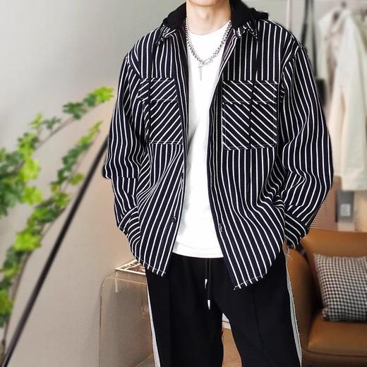 裁缝学苑MQ32 秋男士落肩宽松可拆卸连帽衬衫纸样外套打版裁剪板 商品图2