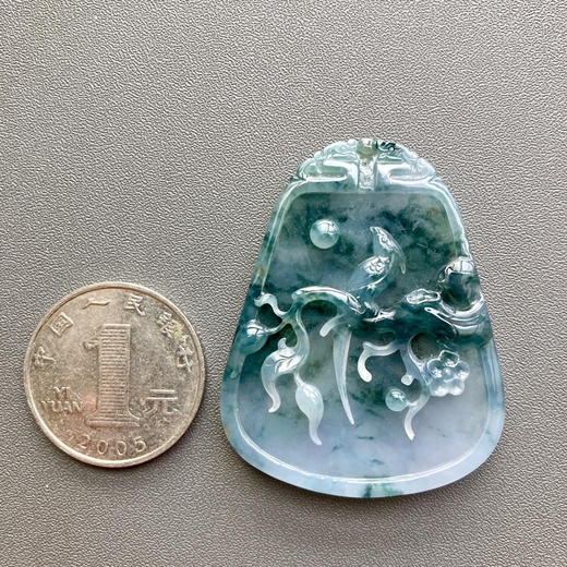 糯冰种紫罗兰飘花喜上梅梢 商品图3