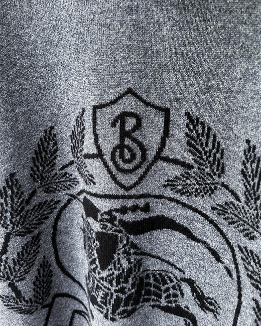 THS 10.14-限时 伦敦kingdom四平织密厚羊毛/骑士徽提花帽衫 QM057 商品图8