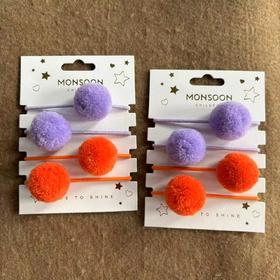 【3-5天发】Monsoon儿童流行时尚头饰发饰发夹皮筋发圈抓夹发箍披肩