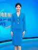 IWY/蓝色主持人艺考西装职业套裙女播音主持演讲比赛服装正装套装233018 商品缩略图3