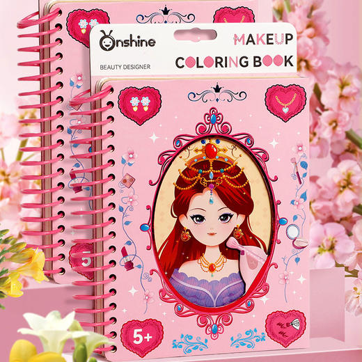 儿童公主化妆安静书网红创意粘贴画手工diy制作幼儿园女孩的玩具 商品图0