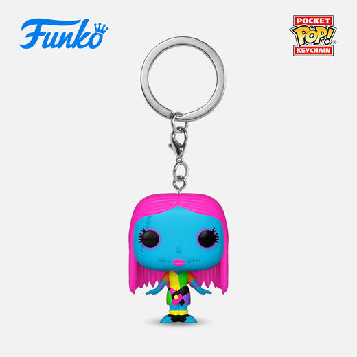 Funko POP! Keychain Sally动画迪士尼圣诞夜惊魂莎莉荧光款钥匙扣 63968 商品图0