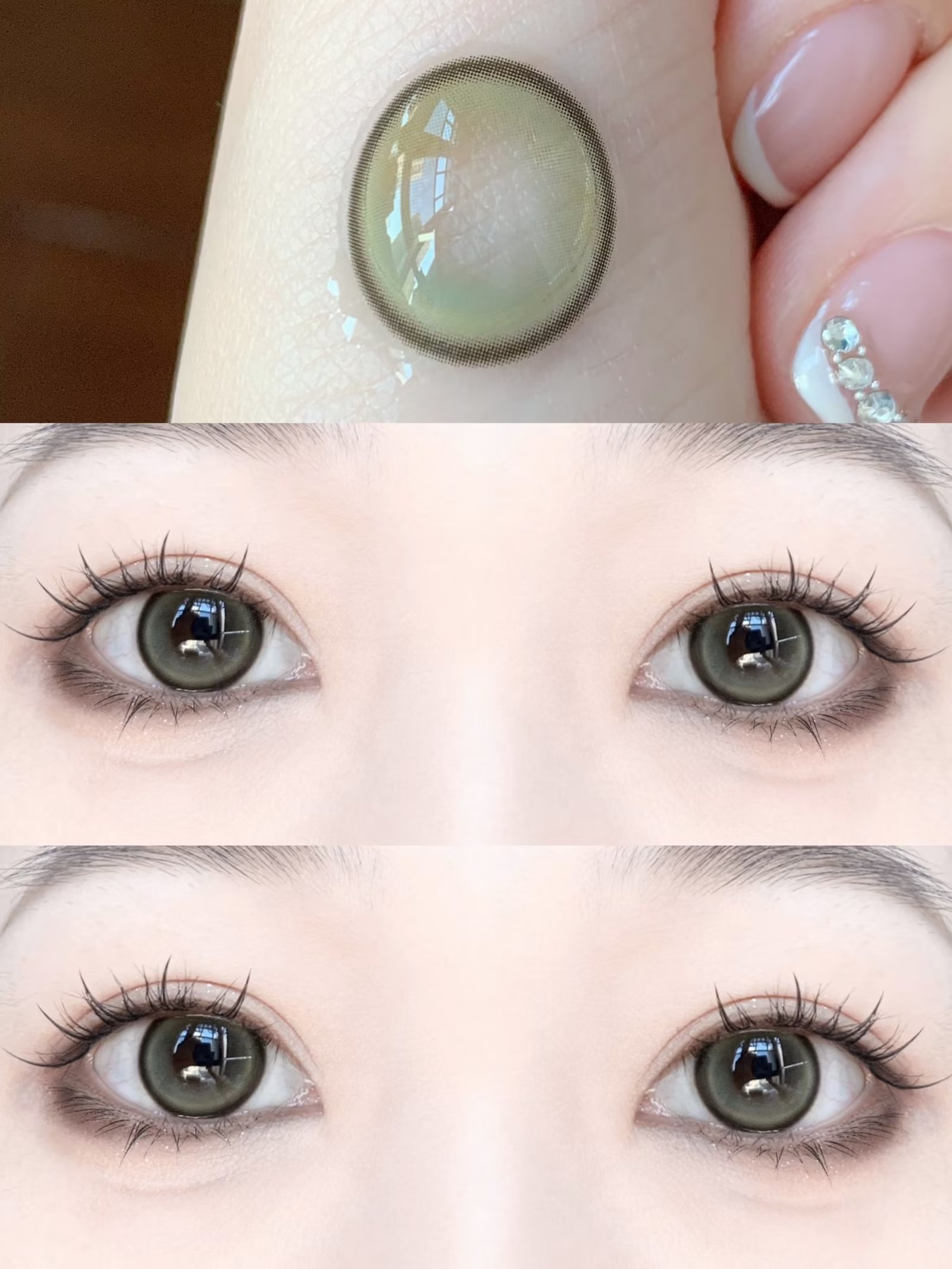 TOASTNOMI 年抛隐形眼镜 糖果玻璃·薄荷 14.2mm 1副/2片 左右度数可不同-VVCON美瞳商城10