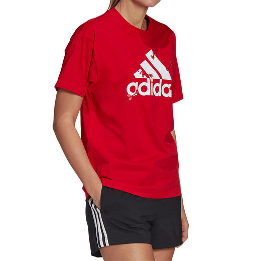 adidas阿迪达斯训练系列女款短袖T恤休闲上衣圆领短袖T恤 商品图4
