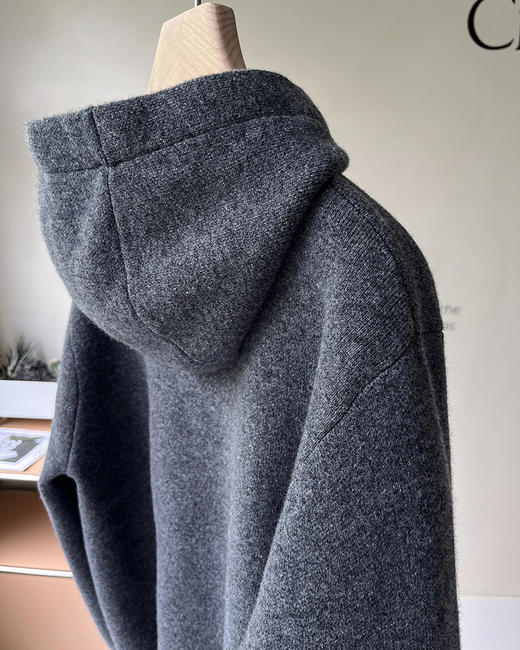 THS 10.14-限时 伦敦kingdom四平织密厚羊毛/骑士徽提花帽衫 QM057 商品图10